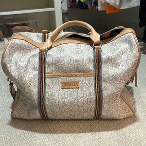 Consuela CLAY White and Tan Travel Bag